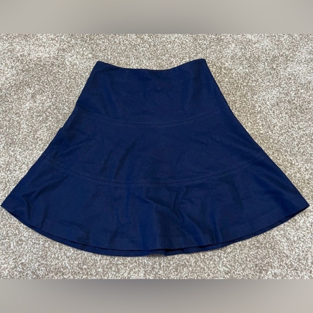 Boden Elegant Navy Blue Wool Women's Skirt